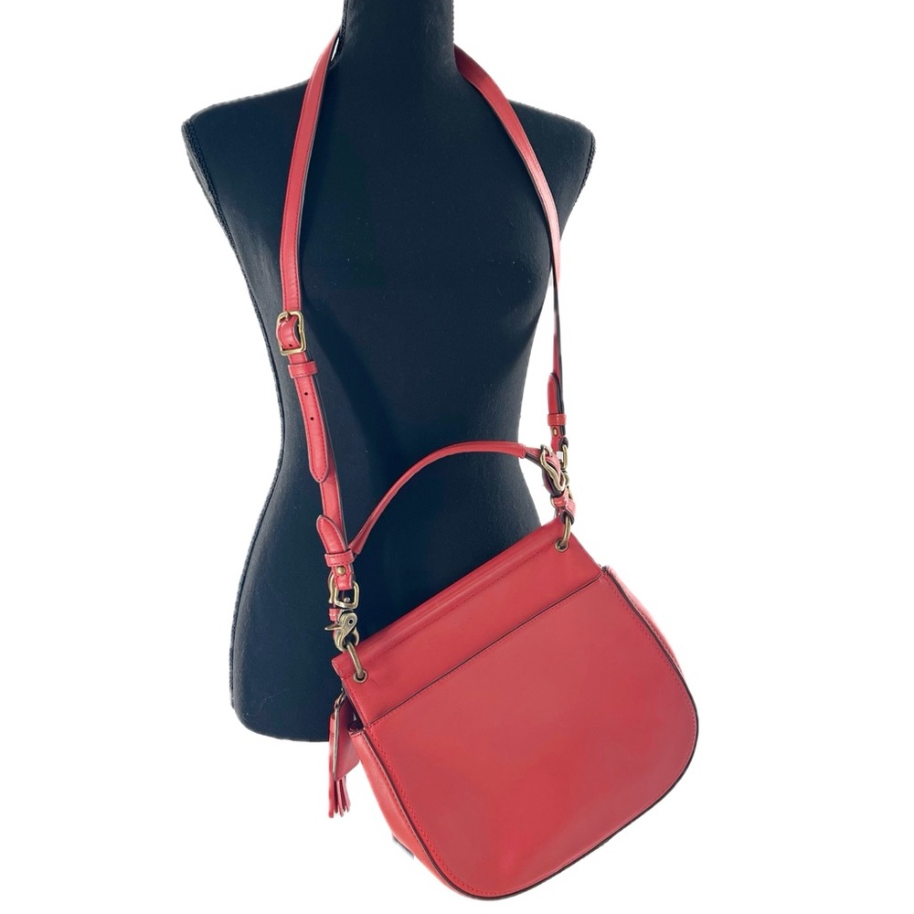 Coach Willis Legacy 70th Anniversary Vermillion Leather Handbag 19132 (2012) - Picture 6 of 17